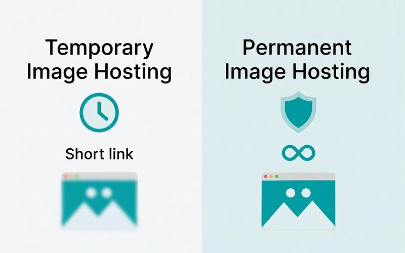 Temporary vs Permanent Image Hosting